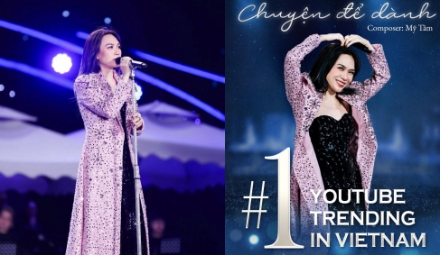 “Chuyện để dành” của Mỹ Tâm cán mốc Top 1  YouTube Trending sau 4 ngày ra mắt