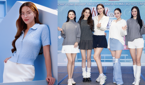 Loạt hoa hậu “đụng độ” nữ hoàng thời trang Hồ Ngọc Hà trong thiết kế mới, ai mặc đẹp hơn?