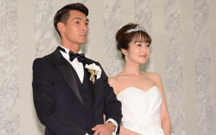 Đám cưới lãng mạn của hậu vệ Nhật Bản và vợ xinh đẹp