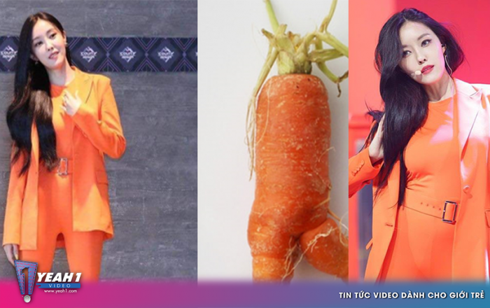 Sân khấu comeback của Hyomin (T-Ara)  cùng outfit nhìn như quả cà  rốt