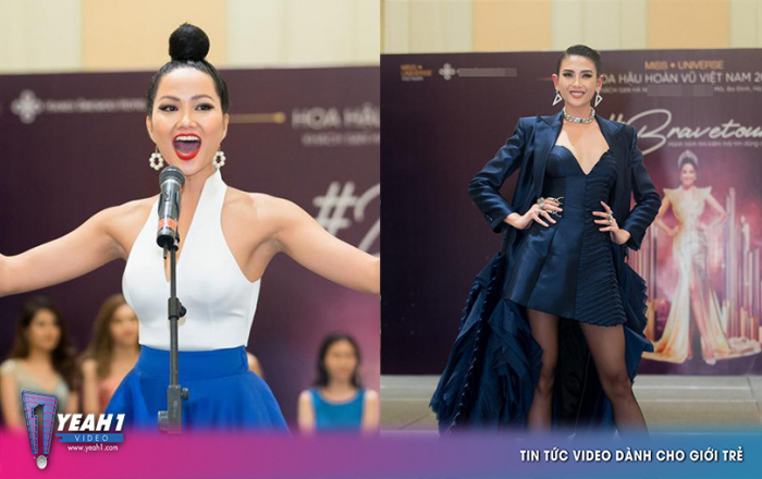 Clip: H'Hen Niê cùng Võ Hoàng Yến giới thiệu bản thân theo phong cách Miss Universe.