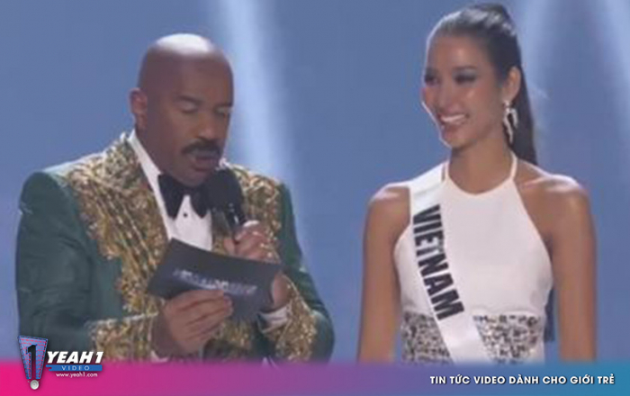 Clip: Hoàng thuỳ trả lời phỏng vấn top 20 Miss Universe bằng tục ngữ 'Có công mài sắc có ngày nên kim'