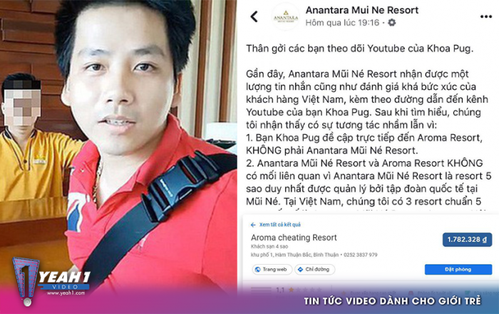 Nhiều khách sạn bị vạ lây chỉ vì có tên na ná Aroma sau vụ bóc phốt của Khoa Pug với khách sạn Aroma Phan Thiết
