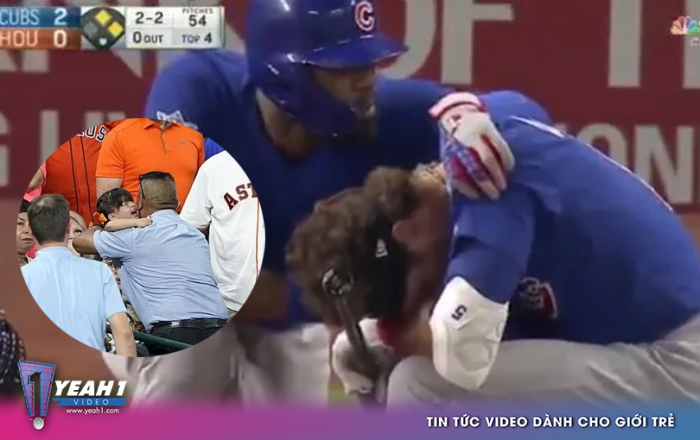 Cầu thủ bóng chày quỳ gối khóc nức nở ngay tại sân đấu vì đánh bóng trúng cô bé 4 tuổi