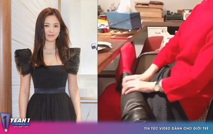 Song Hye Kyo bất ngờ trở thành 'ô sin' bóp chân trong cuộc vui của hội chị em