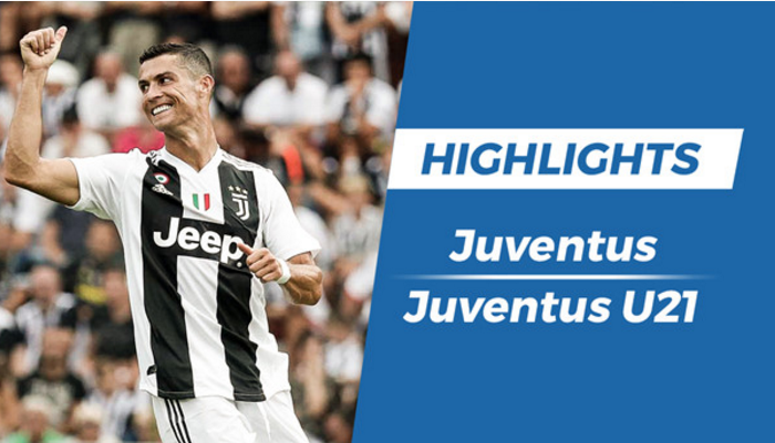 Highlights Ronaldo ghi bàn đầu tiên cho Juventus khi đấu đội trẻ