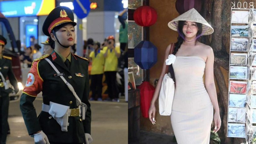 Nữ Trung úy gây sốt khi tham gia diễu binh 30/4: Sinh năm 2000, cao 1m73, ảnh đời thường xinh như hoa hậu
