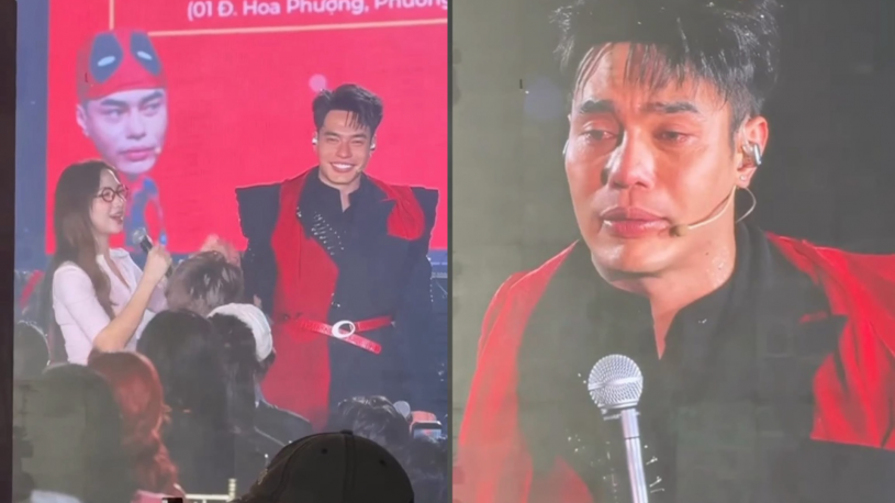 Lê Dương Bảo Lâm bật khóc tại fan meeting, công khai xin lỗi Hoà Minzy vì hiểu lầm giữa hai ekip