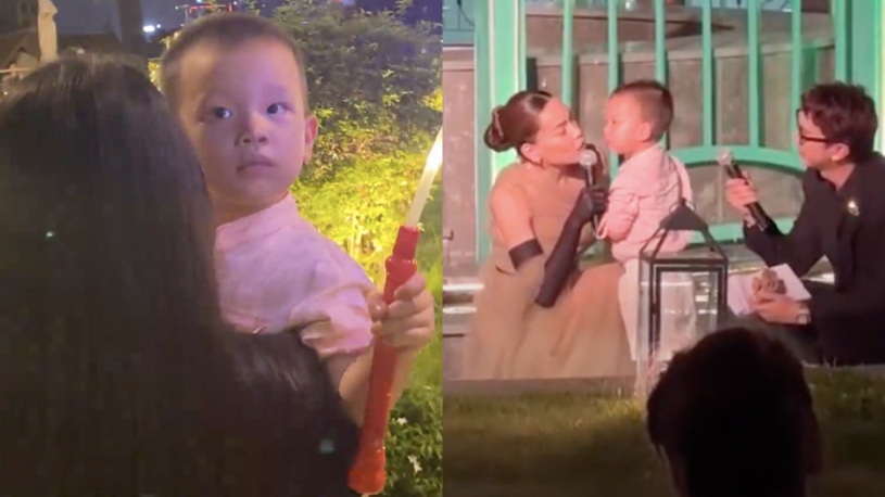 Con trai Hồ Ngọc Hà bất ngờ té ngã trên sân khấu, đòi mẹ đưa về khi sự kiện vừa bắt đầu