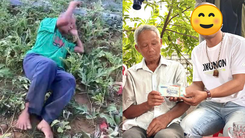 Cụ ông bị phá hoại ruộng dưa ở Nghệ An nhận 52 triệu tiền quyên góp, nghĩa cử cao đẹp khiến ai cũng ấm lòng
