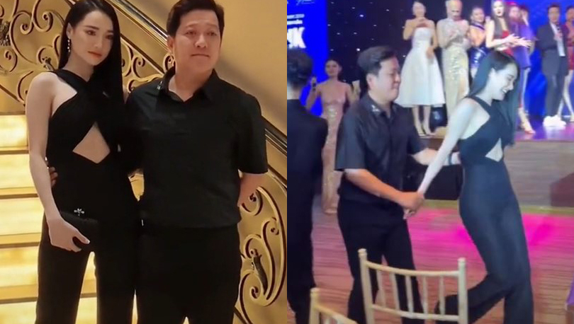 Hành động của Trường Giang khi bà xã Nhã Phương diễn catwalk khiến dân mạng xuýt xoa: “Đúng là cưng vợ hết mực”