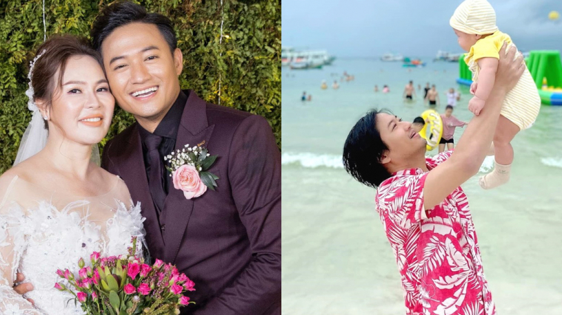 Quý Bình hiếm hoi xuất hiện cùng vợ doanh nhân, khẳng định: 'Để xứng với cô ấy, tôi cũng phải nhìn lại mình'