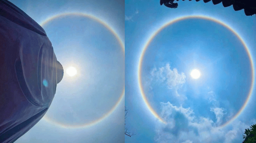 Hào quang mặt trời ở Hà Nội là hiện tượng bình thường, không phải điềm báo