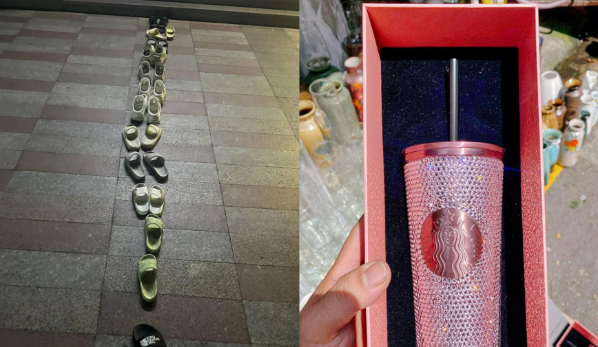 Người hâm mộ “xếp dép” xuyên đêm chờ mua ly phiên bản giới hạn của BLACKPINK, vừa mua xong đã thu lời