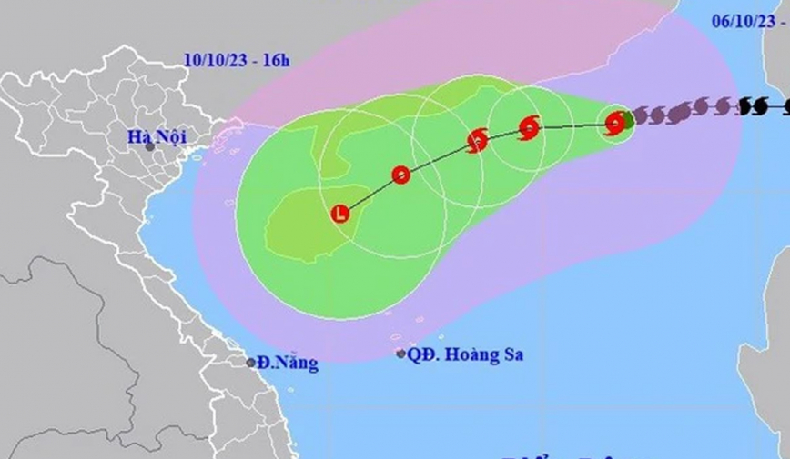 Bão số 4 diễn biến bất thường, không suy yếu như nhận định ban đầu, có thể đi vào vịnh Bắc Bộ