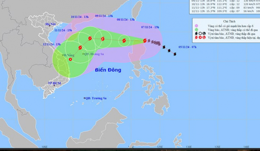 Bão Yinxing áp sát Biển Đông, Thủ tướng chỉ đạo ứng phó khẩn