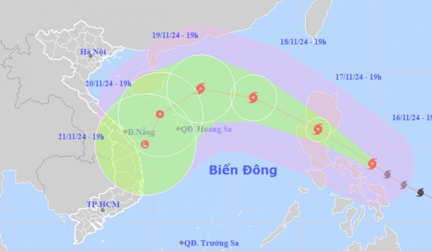 Siêu bão Man-yi giật trên cấp 17, thời điểm nào sẽ đi vào biển Đông?