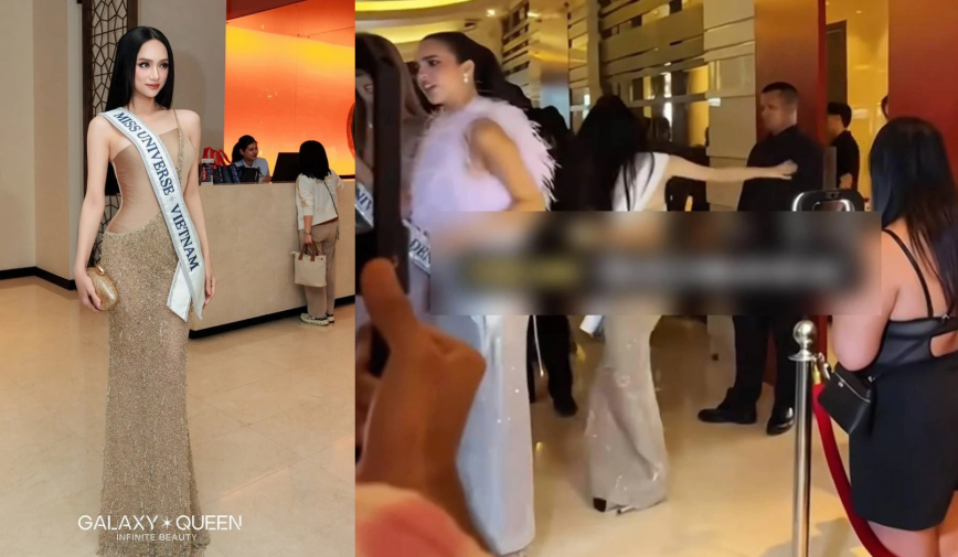 Khoảnh khắc thót tim của Hương Giang tại Miss Universe 2025