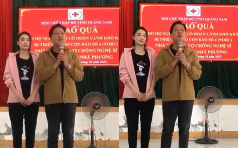 Trường Giang - Nhã Phương âm thầm về Quảng Nam từ thiện, netizen cảm thán: “Phải nhờ bà con quay lên mới biết”