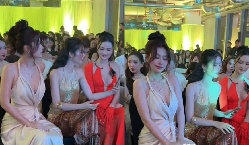 Hoa hậu Ý Nhi bị soi thái độ 'lạ' khi chạm mặt đàn chị Thiên Ân tại sự kiện