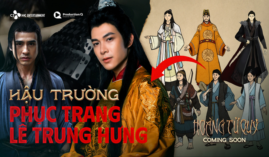 Tạo hình cổ trang thời Lê Trung Hưng của Anh Tú Atus, Lương Thế Thành được hé lộ trong tập hậu trường Hoàng Tử Quỷ