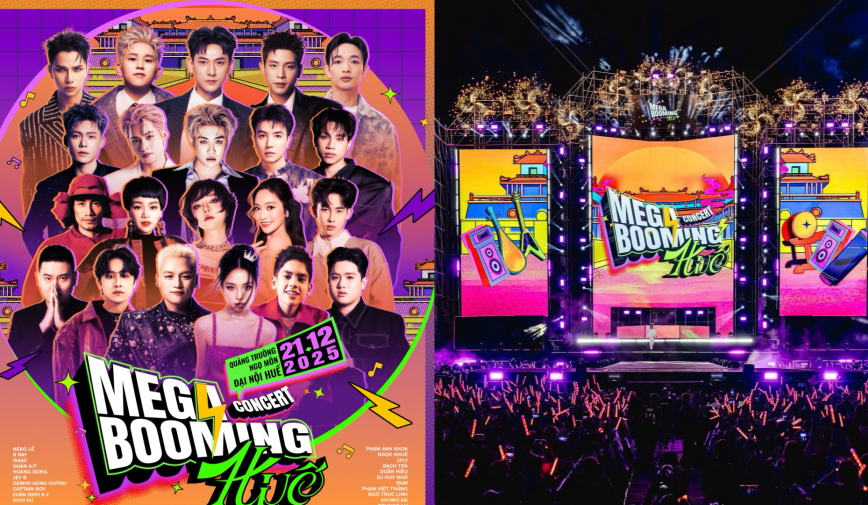 Mega Booming Day 2 tái xuất với dàn lineup 21 nghệ sĩ, khán giả được tặng kèm một phần Bún bò Huế