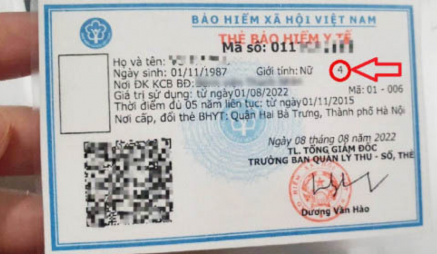 Thẻ BHYT có ký hiệu đặc biệt, nhìn đúng chỗ biết ngay mức hưởng bao nhiêu %, một ký tự hưởng số tiền cao nhất