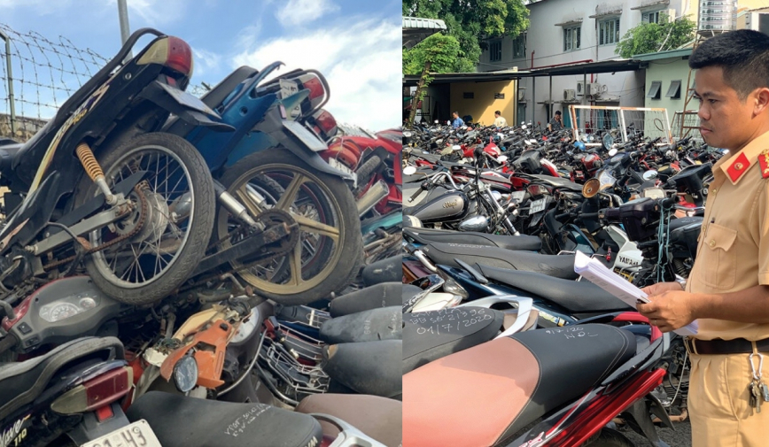 Công an TP.HCM thông báo 'xả kho' lô xe máy hơn 5000 chiếc vi phạm, giá bình quân chỉ 700.000đ/ xe?