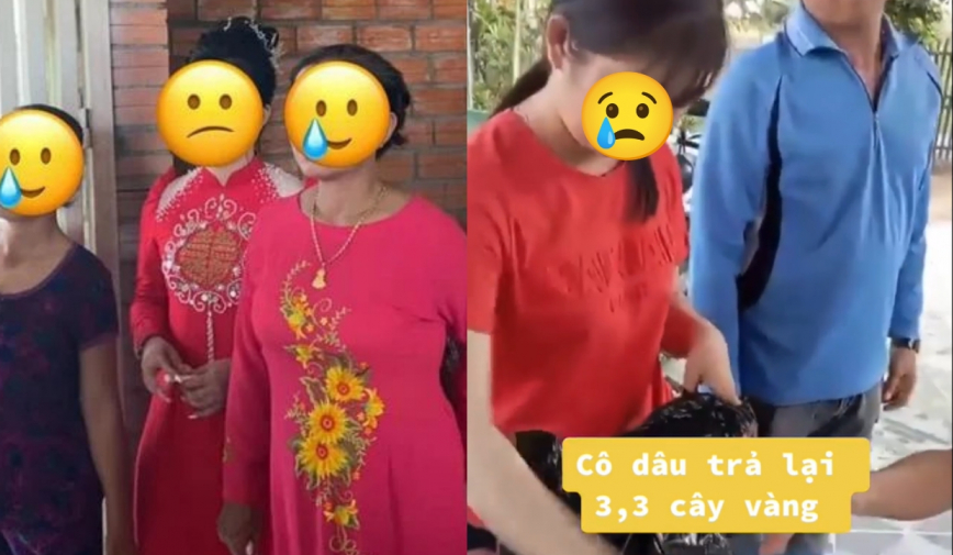 Vụ cô dâu đòi vàng: Nhà gái đem trả toàn bộ số vàng, chính thức chấm dứt với chú rể chỉ vì một nguyên nhân