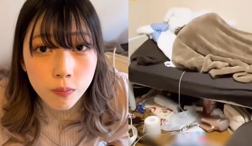 Bạn gái 'thánh ăn bẩn' Nhật Bản: Cách sinh hoạt '1 chín 1 mười' với bạn trai, gây ám ảnh với phòng ngập rác
