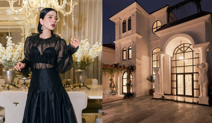 Cận cảnh biệt thự 600m2 “phủ” pha lê của Lệ Quyên: Xa hoa cỡ nào mà 3,6 tỷ chỉ đủ mua cái cổng nhà