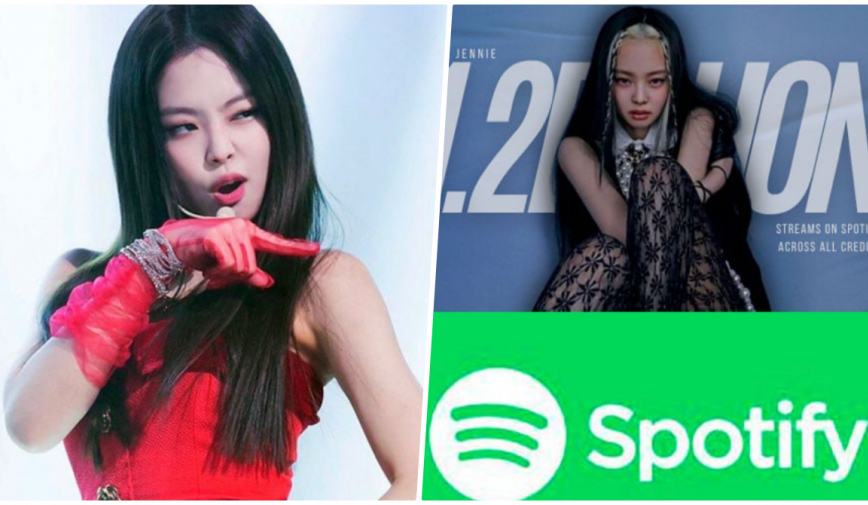 Jennie (Blackpink) trở thành nữ nghệ sĩ solo K-Pop đầu tiên đạt 1,2 tỉ lượt nghe trên Spotify