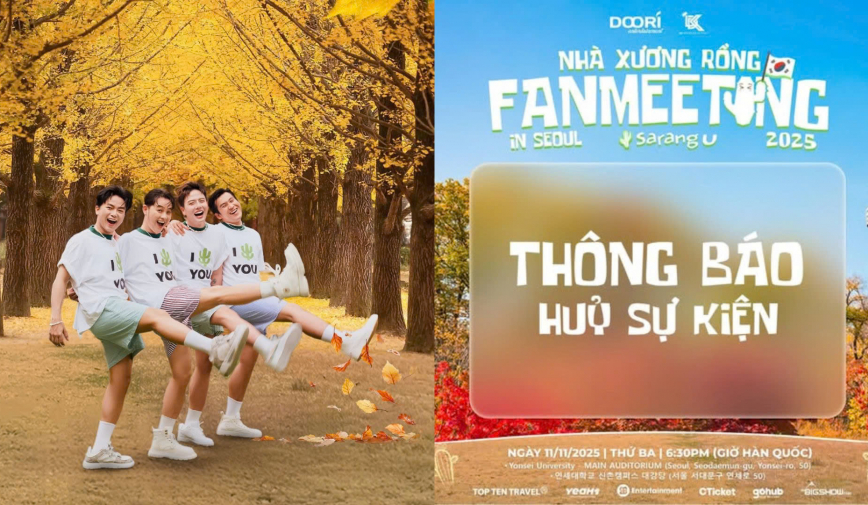 Fan meeting của Nhà Xương Rồng tại Seoul bất ngờ bị hủy