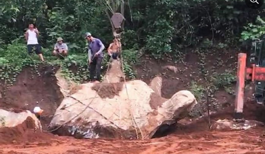 Xôn xao người đàn ông phát hiện tảng đá hình rùa lúc đào móng làm nhà, có người trả mua với giá 1 tỷ đồng?