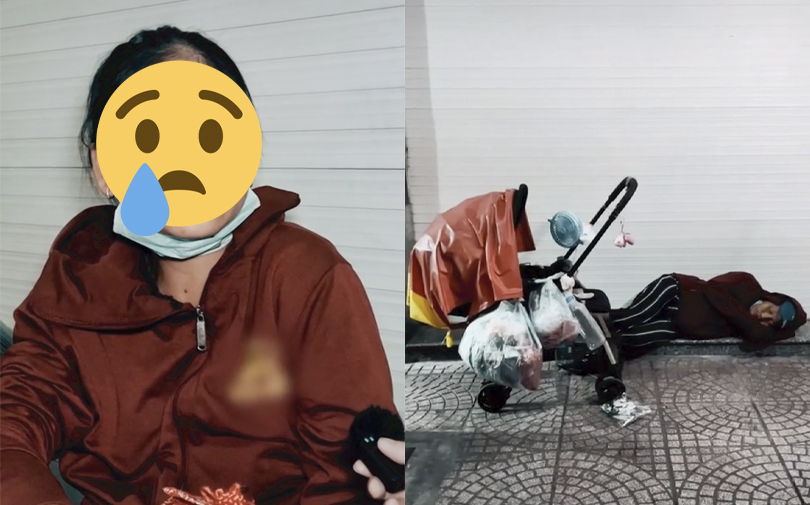 Xót xa người đàn bà bán vé số không có nhà bị khinh miệt, một mình nuôi chồng tâm thần và con nhỏ