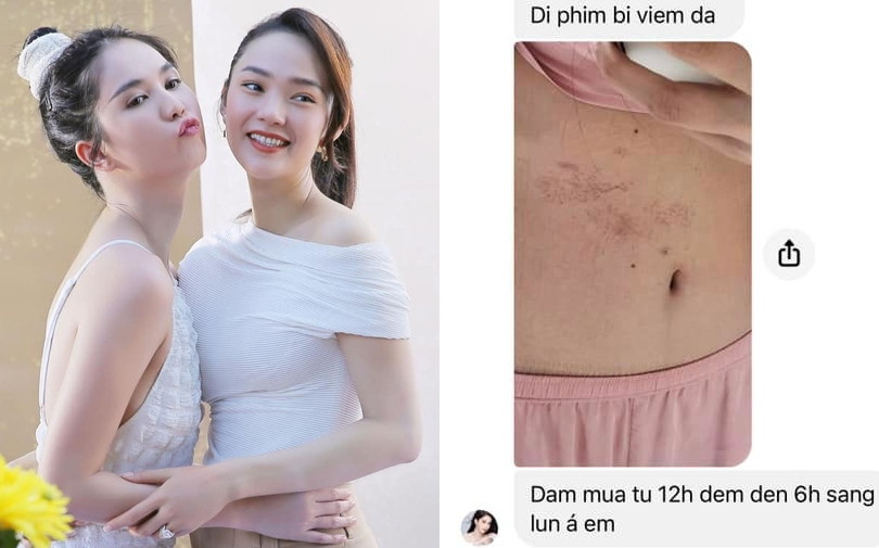 Ngọc Trinh tiết lộ bị viêm da vì dầm mưa suốt đêm hy sinh cho vai diễn, đến Minh Hằng cũng phải khen ngợi