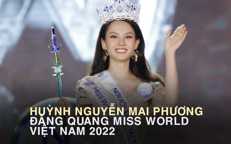 Huỳnh Nguyễn Mai Phương đăng quang Miss World Việt Nam 2022: Từng lọt top 5 Hoa hậu Việt Nam, thành tích học tập hàng “khủng”