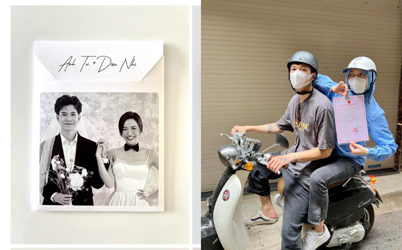 Hé lộ thiệp cưới độc lạ của Anh Tú - Diệu Nhi, ý tưởng độc đáo nhưng hơi đau mắt!