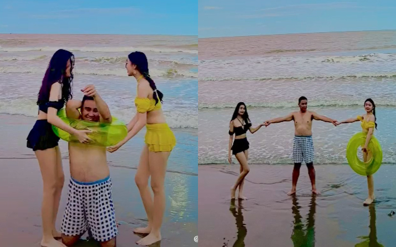 2 công chúa nhà Quyền Linh 'thả dáng' cực nuột với bikini gợi cảm, nhưng 'trùm cuối' mới khiến người xem hú hồn!