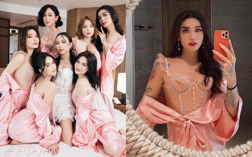 Lần đầu làm phụ dâu sau nhiều năm làm phụ rể, BB Trần lên đồ 'chặt chém' khiến ai cũng xuýt xoa