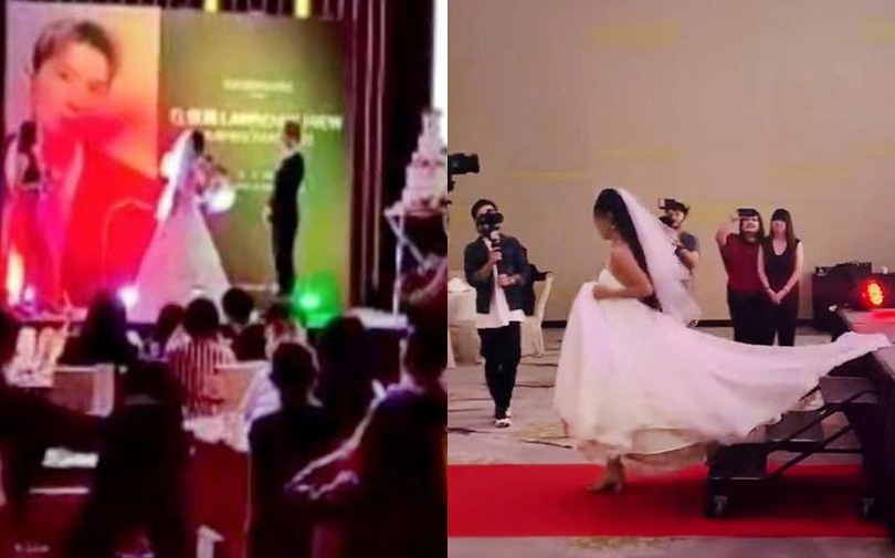 Xôn xao clip cô dâu đang cưới thì bỗng chạy khỏi hôn lễ, bỏ chú rể một mình: “Em không thể gả cho anh”