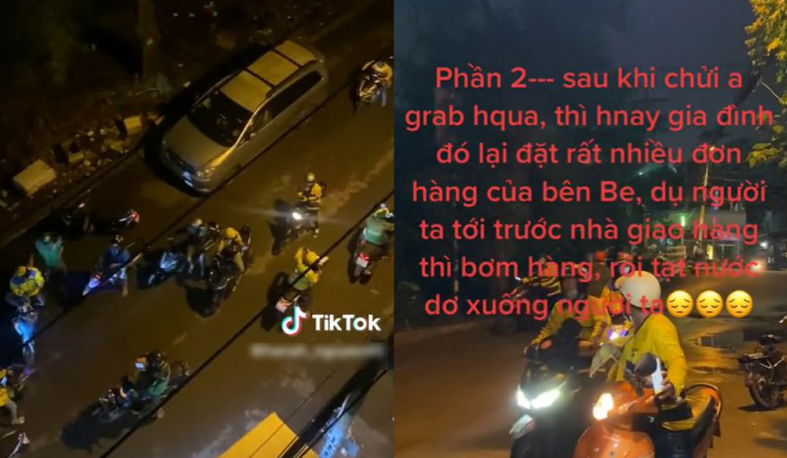 Phẫn nộ vị khách kì lạ đặt đồ ăn rồi 'bom hàng', tạt nước bẩn vào người shipper