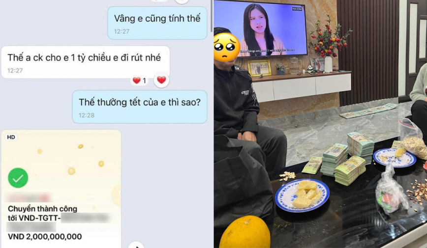 Cuối năm chồng tặng vợ 1 tỉ ăn Tết, biếu mỗi bên gia đình nội - ngoại 500 triệu đồng