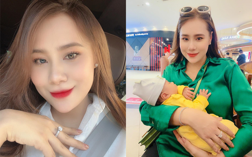 Hồ Bích Trâm đeo nhẫn kim cương khoe nhan sắc thăng hạng sau hơn 1 tháng sinh nở, netizen rần rần 'xin vía'