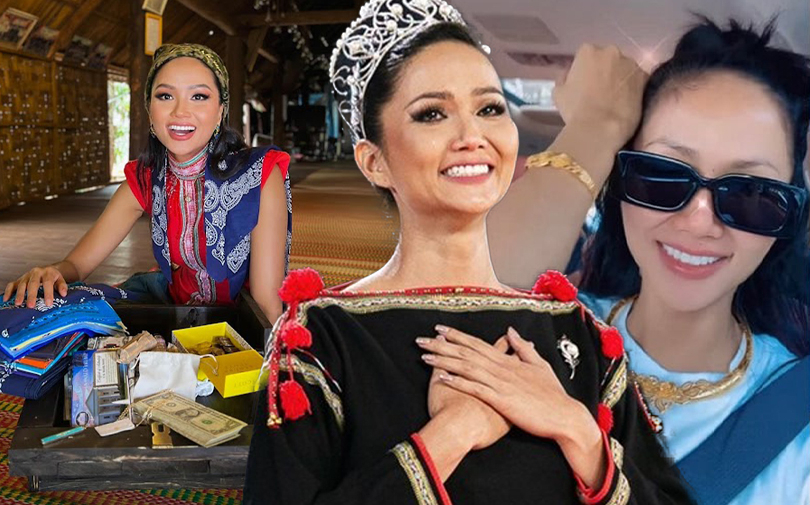 Vượt khó khăn, H'Hen Niê giờ là hoa hậu số hưởng: Vừa được bạn trai tặng vàng, bật khóc nhận rương tiền đô từ fan