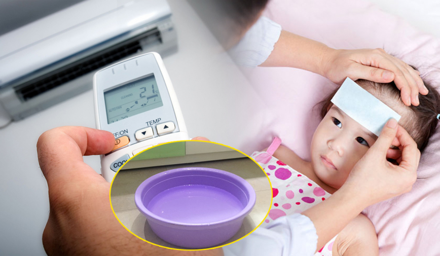 Đặt chậu nước trong phòng điều hòa, các mẹ tưởng là tốt lại khiến con bị gặp họa