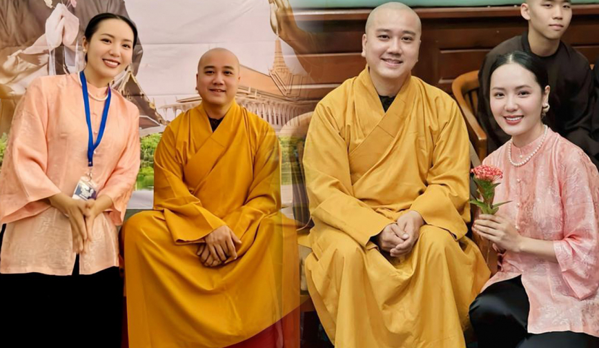 Ca sĩ Phương Linh tham gia khóa tu mùa xuân ở Thái Lan, nhan sắc và biểu cảm an nhiên ghi điểm tuyệt đối