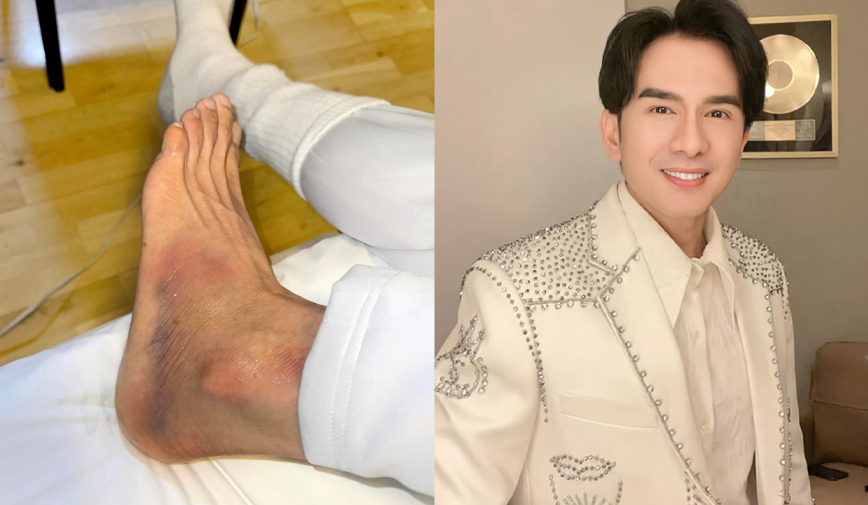 Ca sĩ Đan Trường gặp sự cố nghiêm trọng trước buổi diễn, phải ngồi xe để đẩy ra ngoài