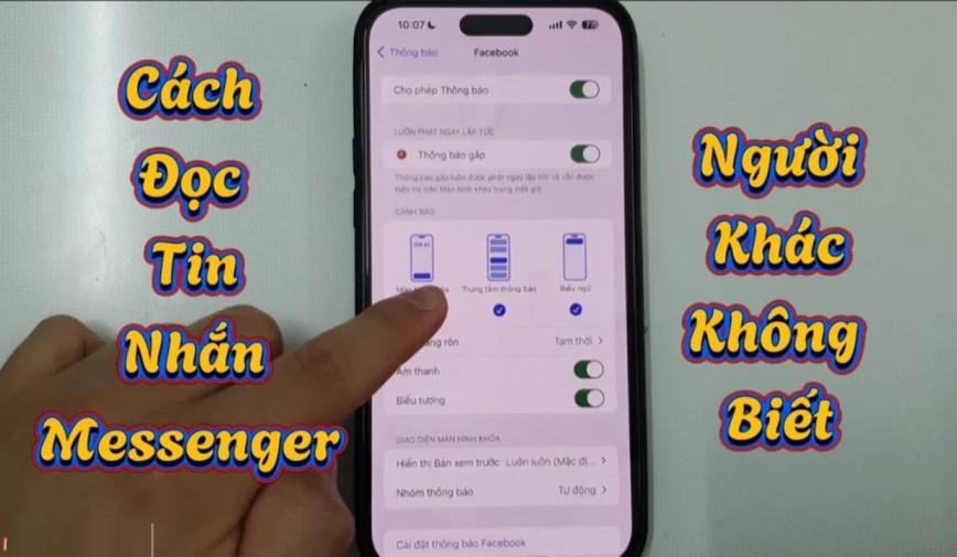 Nhấn nút này, thỏa mái đọc tin nhắn Zalo, Messenger mà không lo phát hiện 'đã xem'