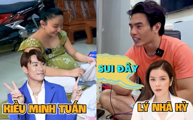 Vợ chồng Lê Dương Bảo Lâm 'xin vía' cả showbiz cho quý tử: Giọng cười như Kiều Minh Tuấn, giàu như Lý Nhã Kỳ?